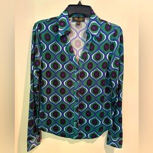 Truth by Republic Women’s Stretch Satin Blouse Size Small